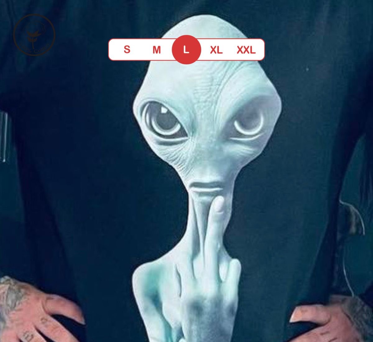 Alien Friendly Invasion | Μακρυμάνικη Μπλούζα Μαύρο, L