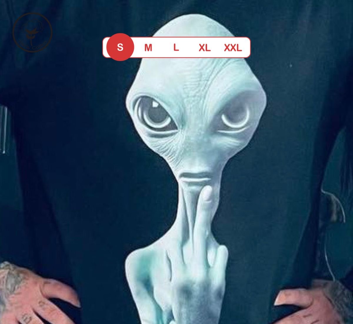 Alien Friendly Invasion | Μακρυμάνικη Μπλούζα Μαύρο, S