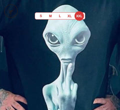 Alien Friendly Invasion | Μακρυμάνικη Μπλούζα Μαύρο, 2XL