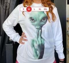 Alien Friendly Invasion | Μακρυμάνικη Μπλούζα Άσπρο, M