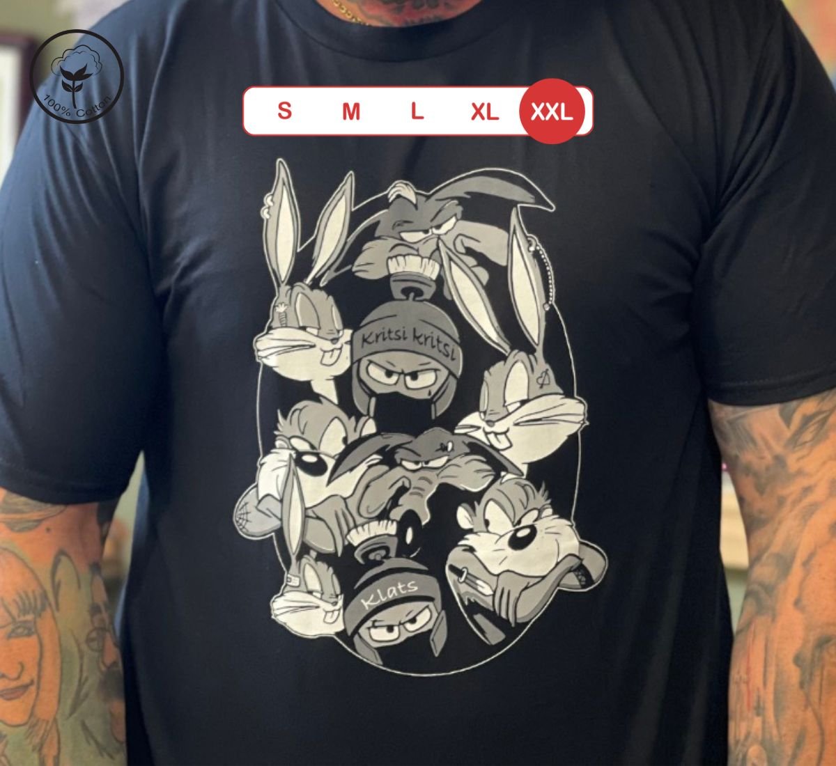 Cartoon Convergence - Looney Tunes Powerhouse | T-shirt Μαύρο, 2XL