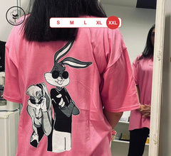 Cartoon Couple Goals - Bugs Bunny and His Bunny | T-shirt Ρόζ, 2XL