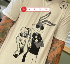 Cartoon Couple Goals - Bugs Bunny and His Bunny | T-shirt Άσπρο, S
