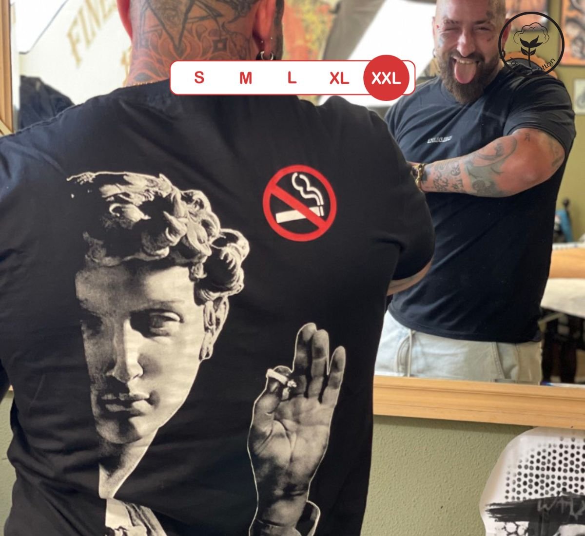 Forbidden Statue - No Smoking | T-shirt Μαύρο, 2XL