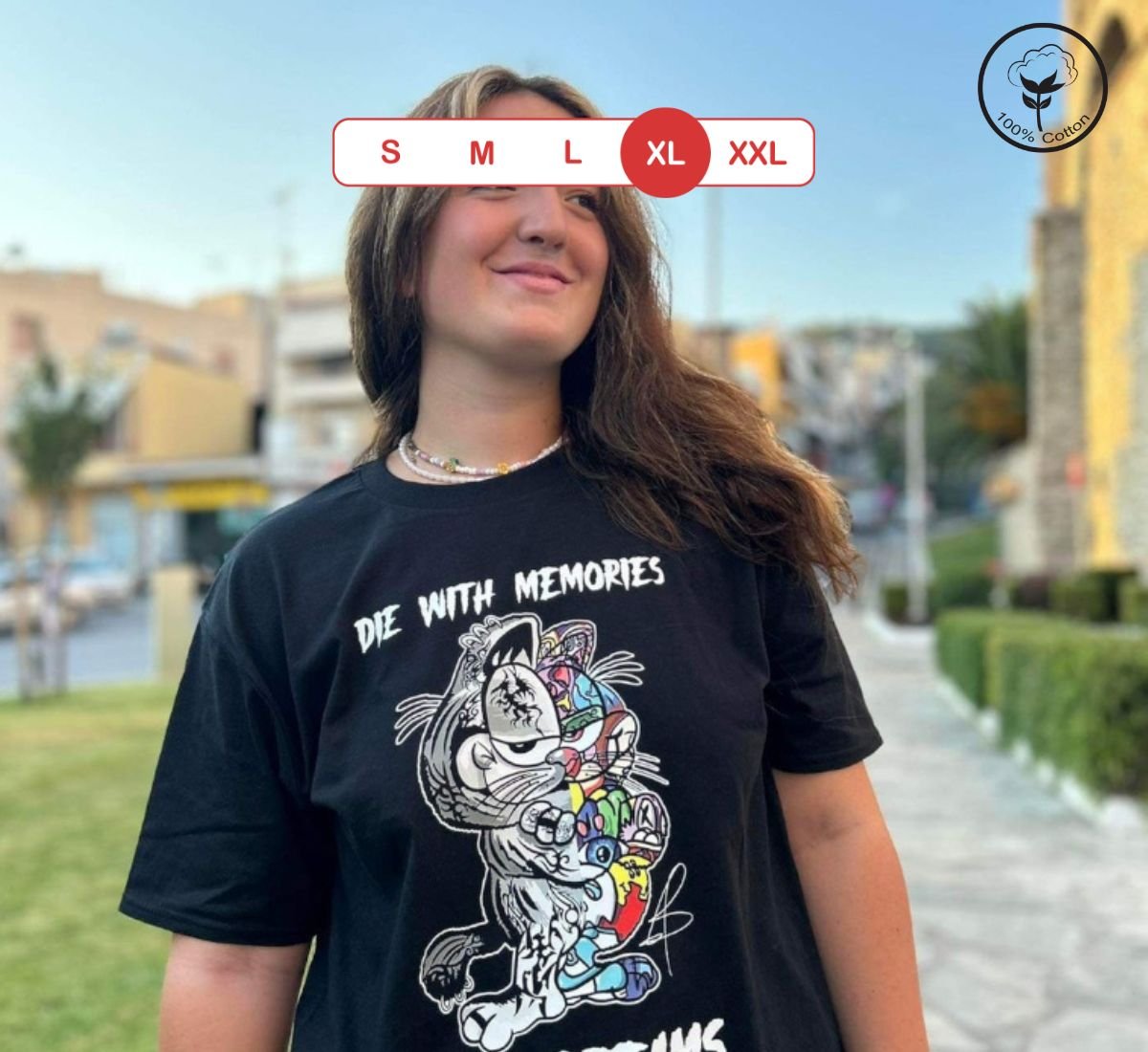 Garfield And The Lost Memories | T-shirt Μαύρο, XL