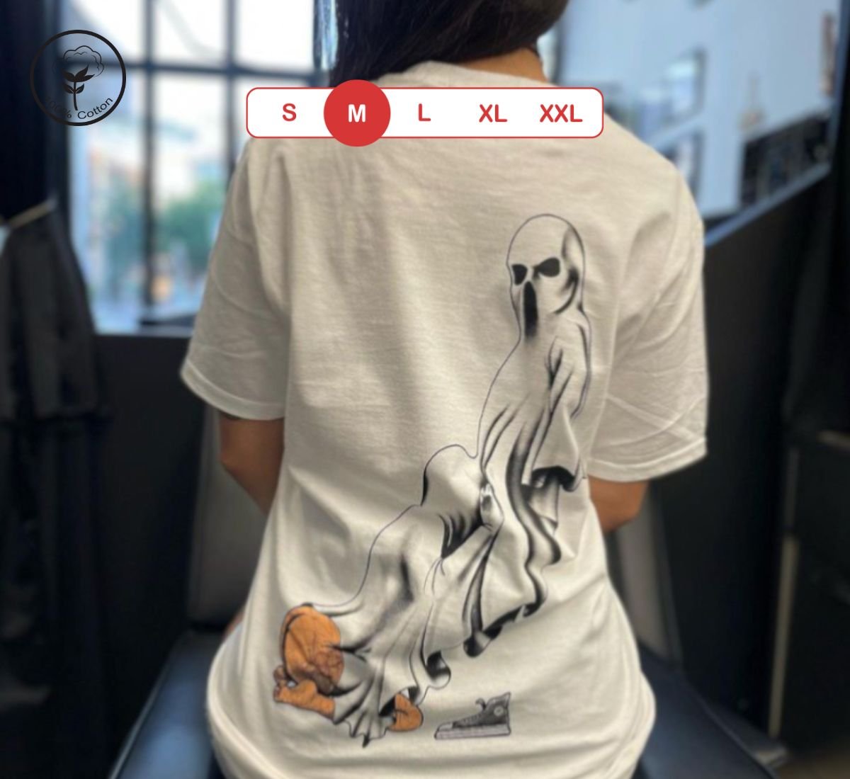 Ghost Chic - Where Fashion Meets the Paranormal Tee | T-shirt Άσπρο, M