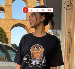 Muscular Devil Taz | T-shirt Μαύρο, S