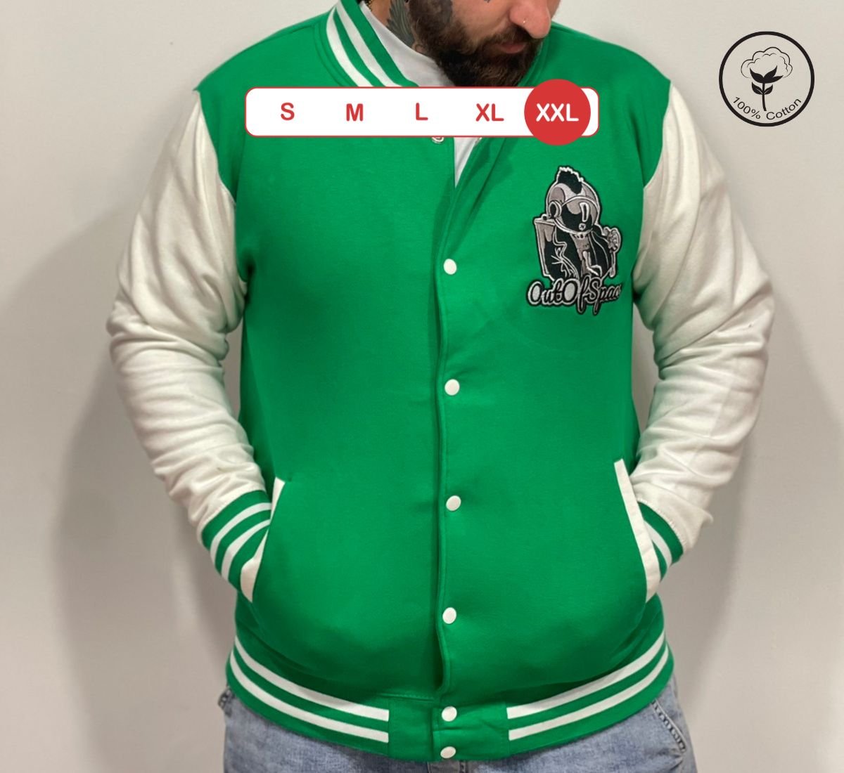 Out Of Space - Punk Astronaut | Ζακέτα Πράσινο, 2XL