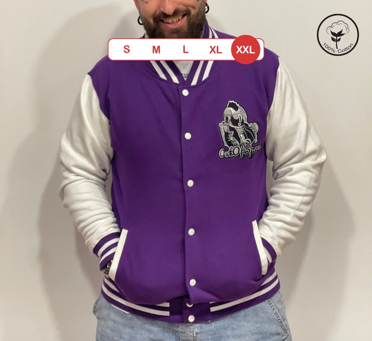 Out Of Space - Punk Astronaut | Ζακέτα Μώβ, 2XL