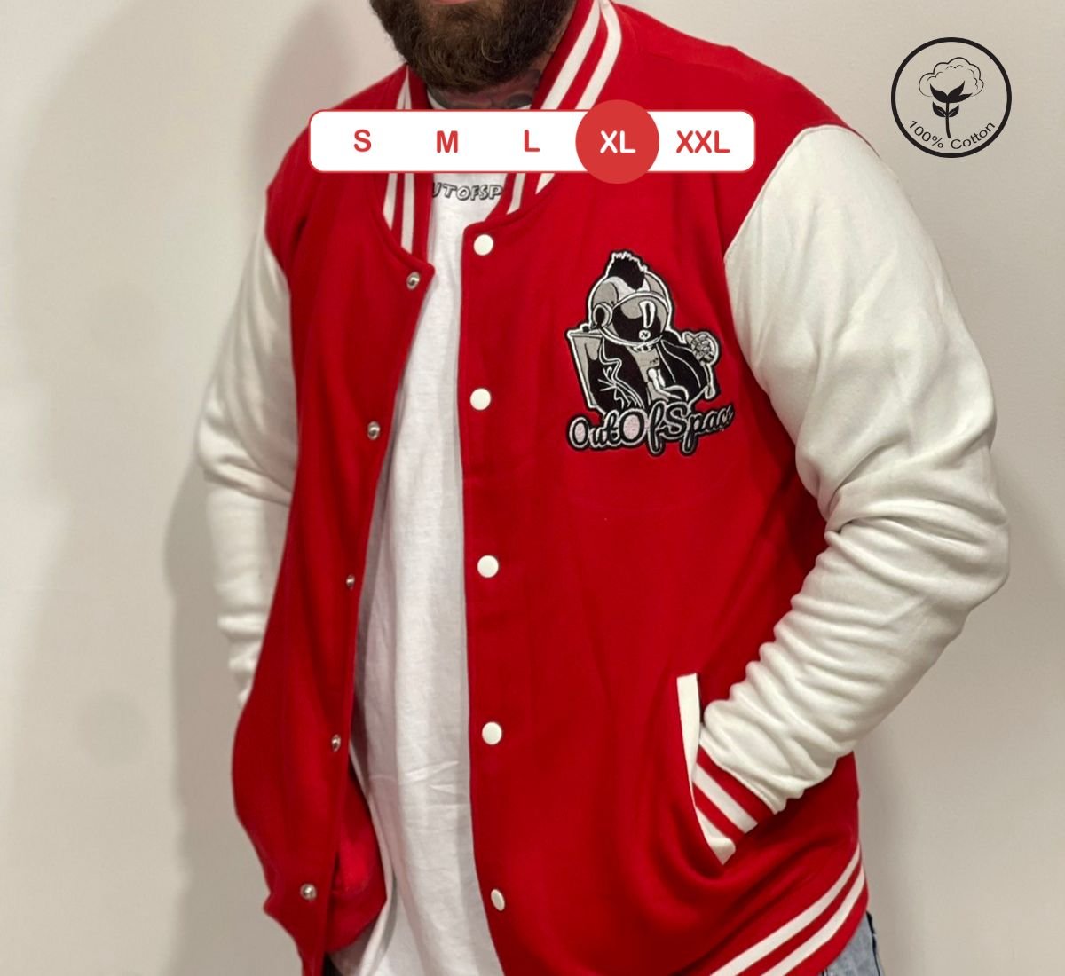Out Of Space - Punk Astronaut | Ζακέτα Κόκκινο, XL