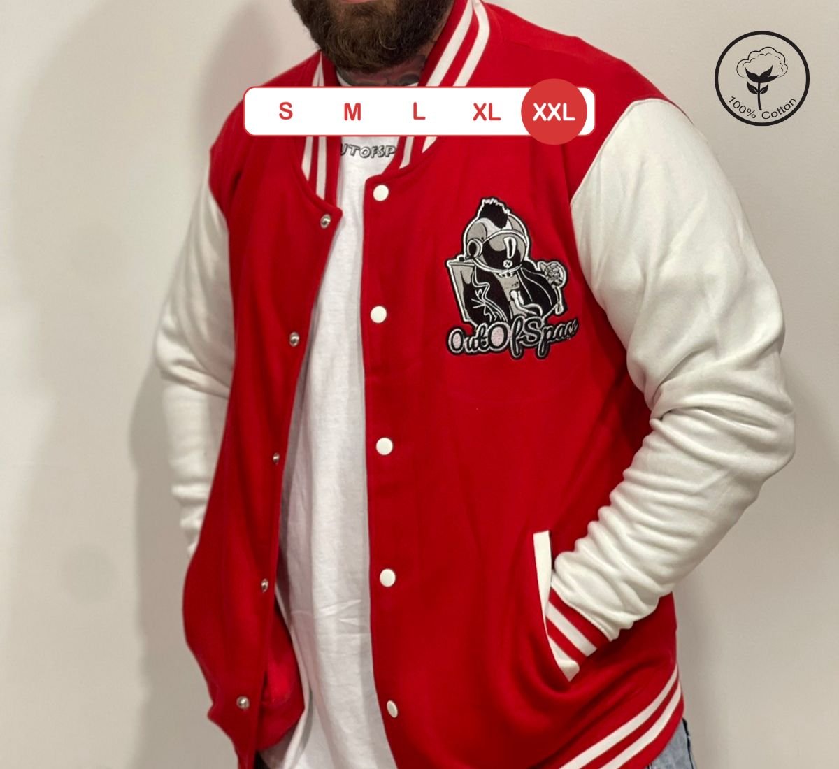 Out Of Space - Punk Astronaut | Ζακέτα Κόκκινο, 2XL