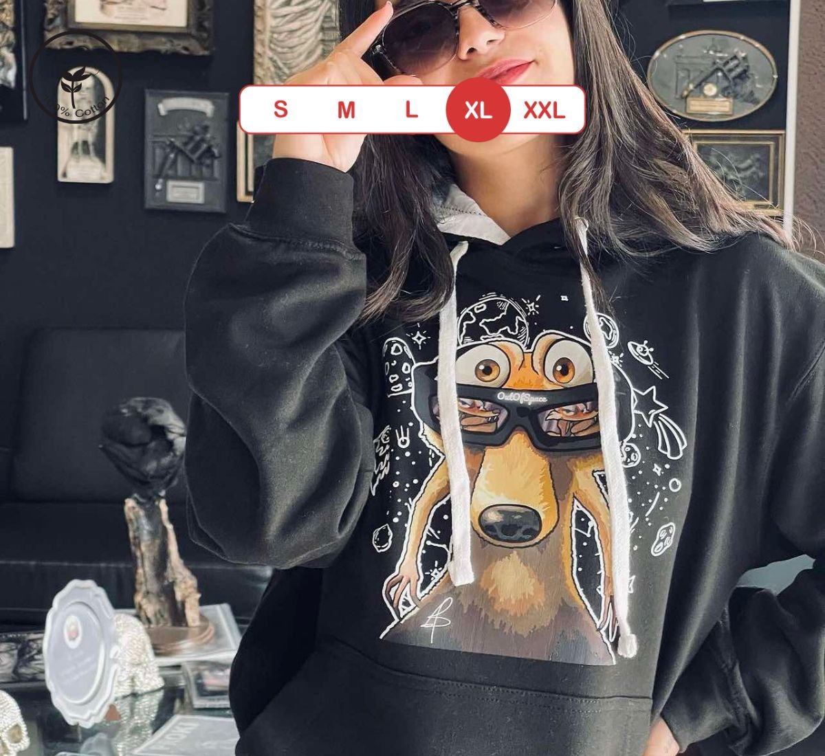 Scrat's Stargazing | Φούτερ Μαύρο, XL