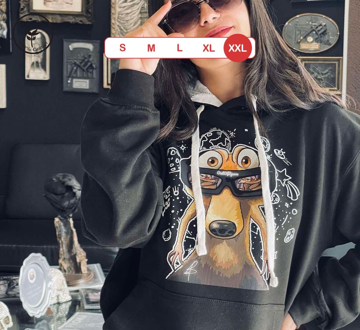 Scrat's Stargazing | Φούτερ Μαύρο, 2XL