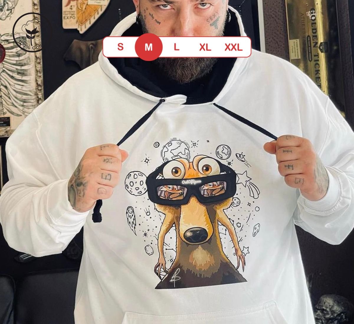 Scrat's Stargazing | Φούτερ Άσπρο, M