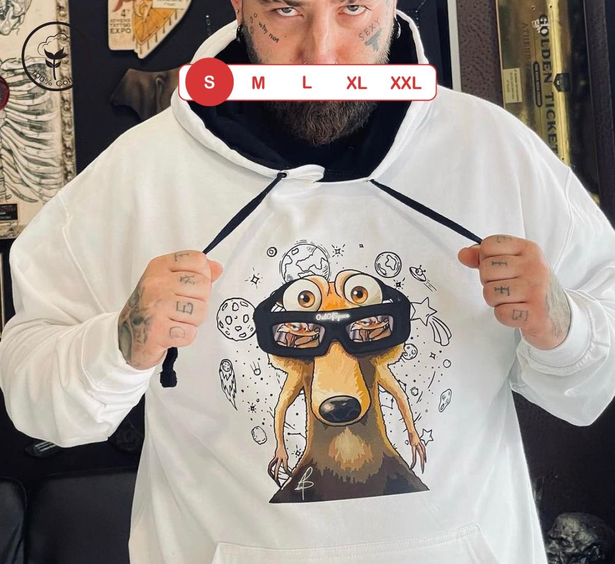 Scrat's Stargazing | Φούτερ Άσπρο, S