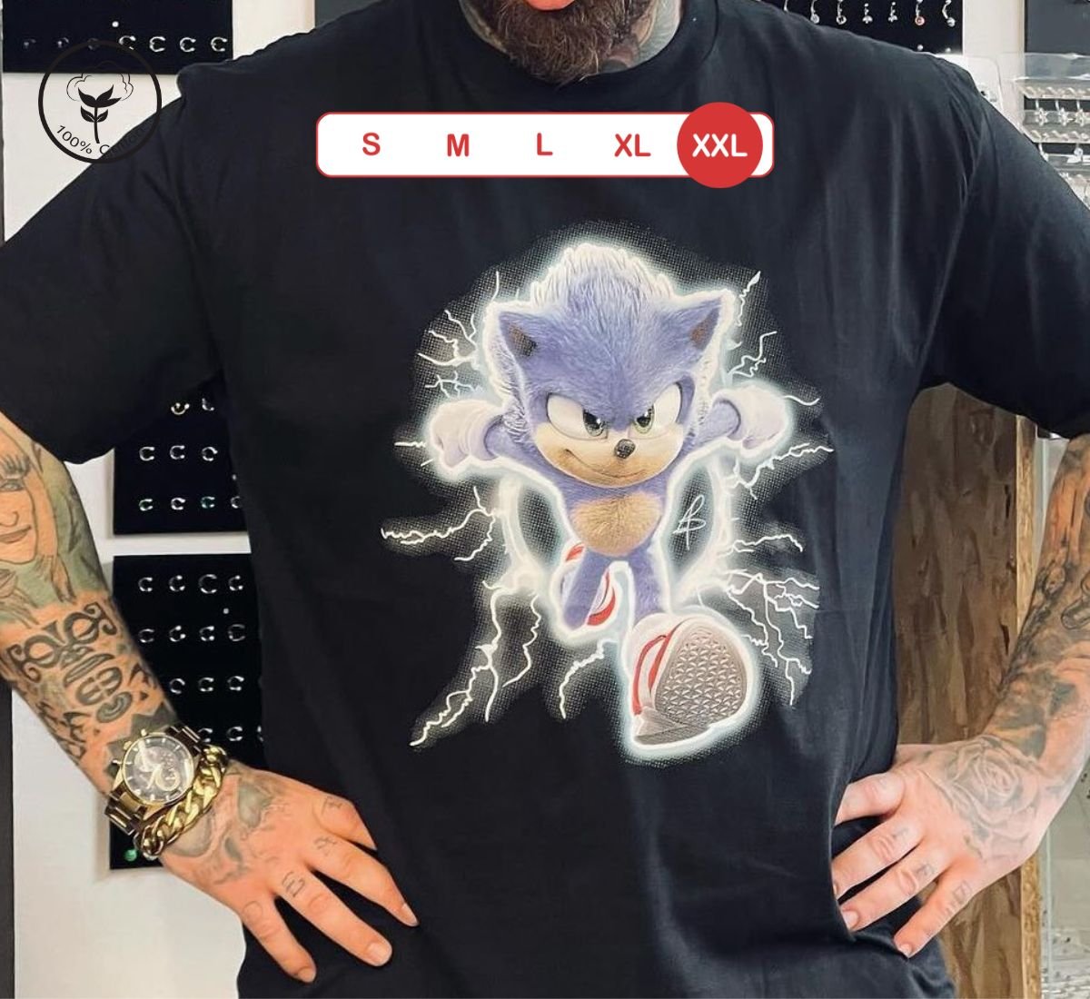 Sonic Speedster - Join the Blue Blur Crew | T-shirt Μαύρο, 2XL