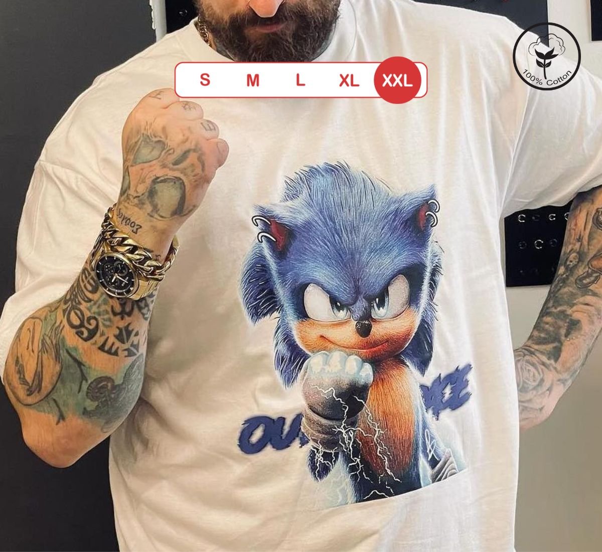 Sonic Speedster - Join the Blue Blur Crew | T-shirt Άσπρο, 2XL