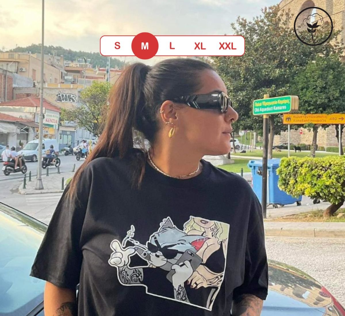 Tom The Gangster | T-shirt Μαύρο, M