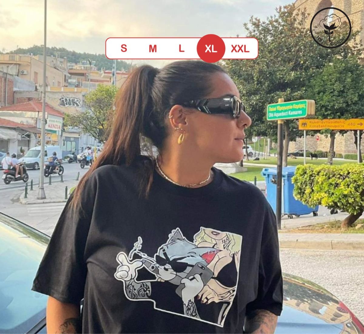 Tom The Gangster | T-shirt Μαύρο, XL