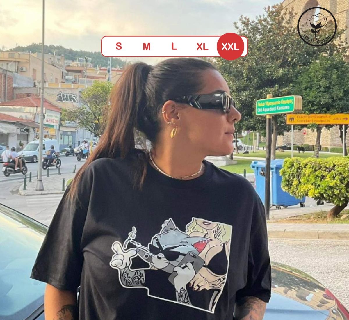 Tom The Gangster | T-shirt Μαύρο, 2XL