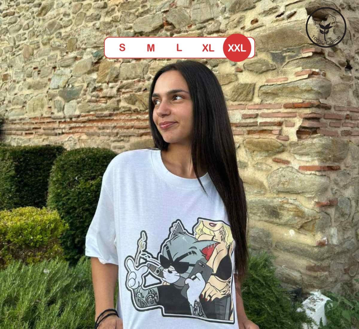 Tom The Gangster | T-shirt Άσπρο, 2XL