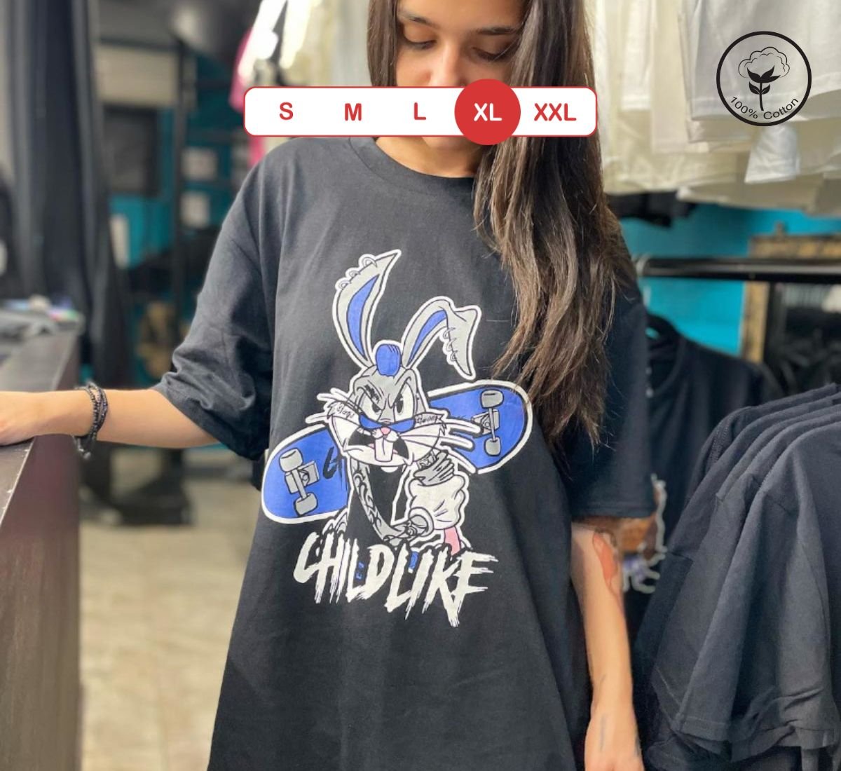 Roll with Bugs Bunny - The Ultimate Fight Tee Experience | T-shirt Μαύρο, XL
