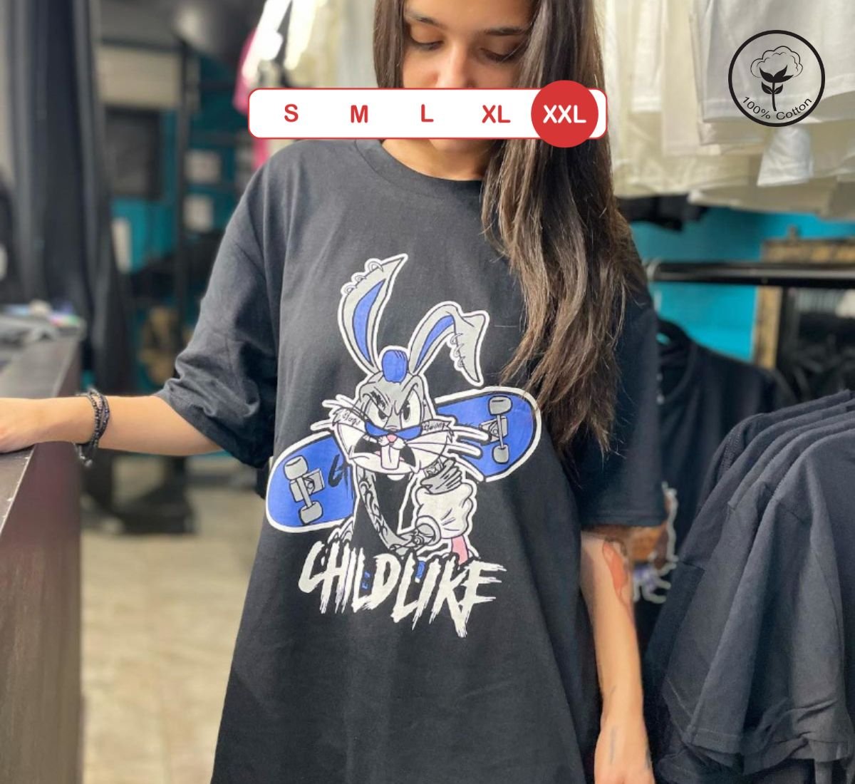 Roll with Bugs Bunny - The Ultimate Fight Tee Experience | T-shirt Μαύρο, 2XL