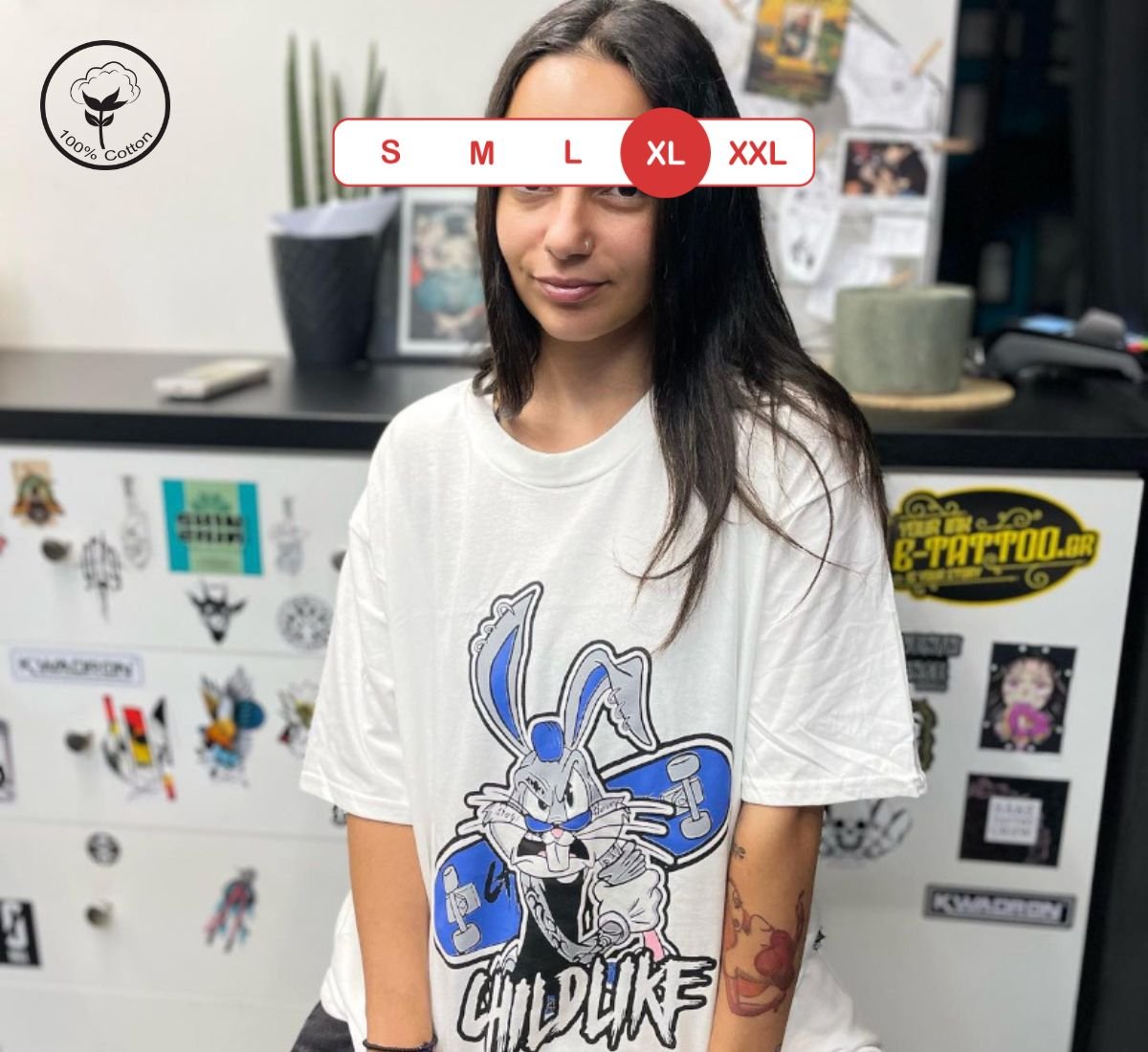 Roll with Bugs Bunny - The Ultimate Fight Tee Experience | T-shirt Άσπρο, XL